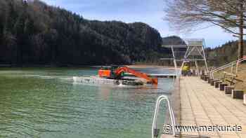 Am Füssener Obersee wird ein 7,5-Meter-Sprungturm gebaut