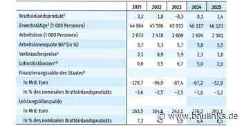 Frühjahrsgutachten 2024: Wirtschaftsinstitute revidieren ihre Prognose der Wirtschaftsleistung nach unten
