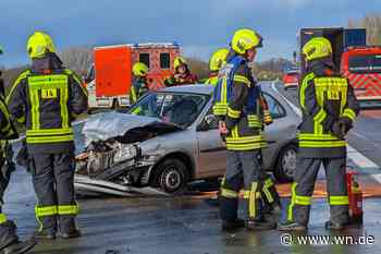 Zwei Schwerverletzte bei Unfall auf A1