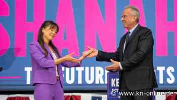 US-Wahl 2024: Robert F. Kennedy stellt Nicole Shanahan als Vizekandidatin vor