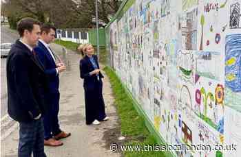 Brentwood schoolchildren’s art on display at development
