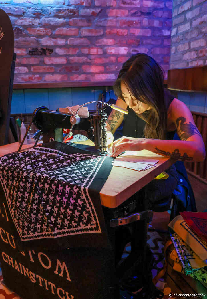 Jessi Woska creates one-of-a-kind chain stitched pieces