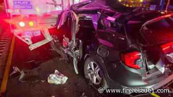 Photos: Ariz. firefighters rescue driver trapped under semi tractor-trailer