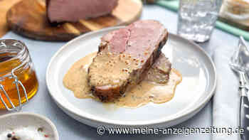 Glasierter Oster-Schinkenbraten mit Honig-Senf-Sauce wird zum Höhepunkt der Feiertage