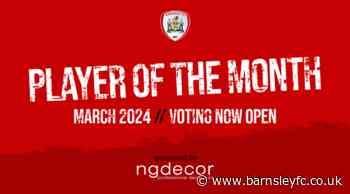 VOTING OPEN FOR MARCH PLAYER OF THE MONTH AWARD