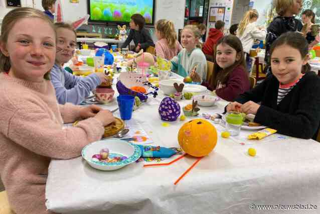 VBS Prinsenhof sluit het tweede trimester af met paasontbijt voor de hele school