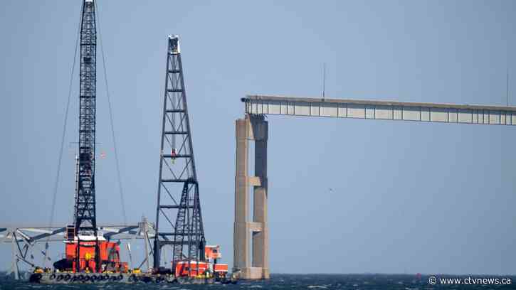 At collapsed Baltimore bridge, focus shifts to the weighty job of removing the massive structure