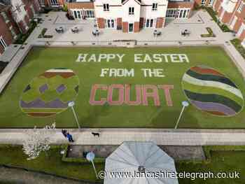 Pupils create Easter egg design at Chorley retirement home