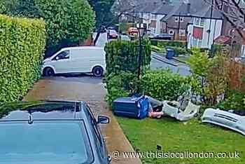 Ring doorbell captures Croydon dad's 'hilarious' fall