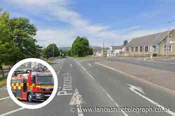 'Pallet of industrial extractor fans' fire in Burnley