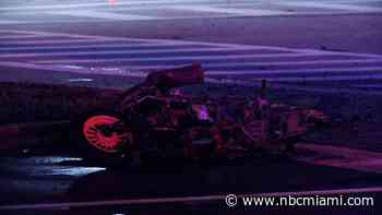 2 injured in scooter after fiery hit and run crash in Miramar