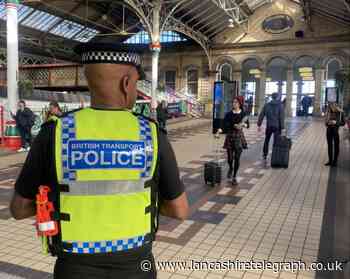 Police officer kicked in face at Preston railway station