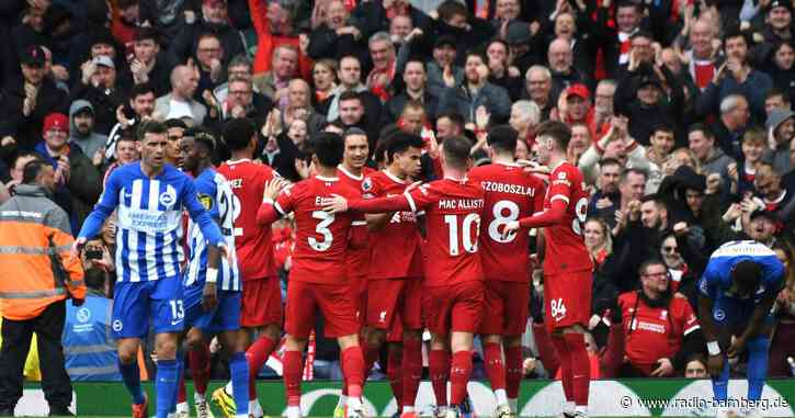 Liverpool nach 2:1 gegen Brighton vorerst Spitzenreiter