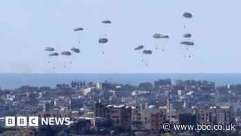 Gazans watch the skies to spot planes dropping aid