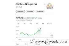 Publicis stock price hits €100 for first time as valuation soars to €25bn