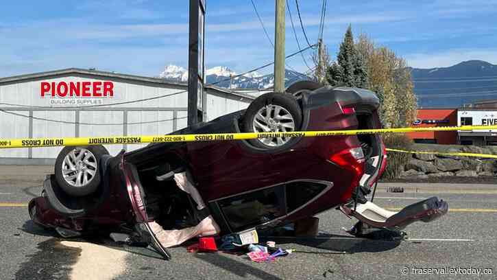 Vehicle accident on Yale Road in Chilliwack sends 2 to hospital on Easter Sunday