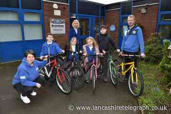 Brunshaw Primary School receive free bikes from Bikeability