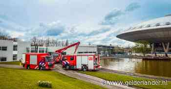 Brand in het Evoluon in Eindhoven, gebouw volledig ontruimd