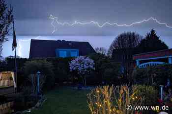 So spektakulär war das Gewitter über Münster