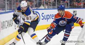 Oilers take 3-game winning streak to St. Louis for battle against Blues