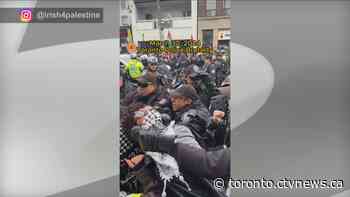 Organizers of pro-Palestinian rally in Toronto call for investigation amid accusations of police brutality