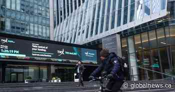 S&P/TSX composite nudges higher to new record close; commodity prices gain