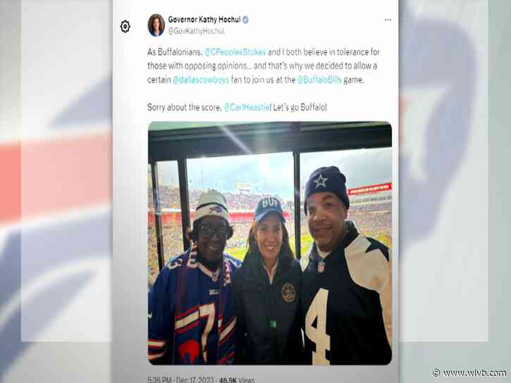 Ethics complaint filed against Hochul, Heastie, Peoples-Stokes for attending Bills game