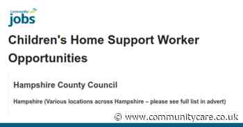Children’s Home Support Worker Opportunities