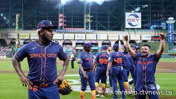 Houston's Blanco throws first no-hitter in majors this season in a 10-0 win over Jays