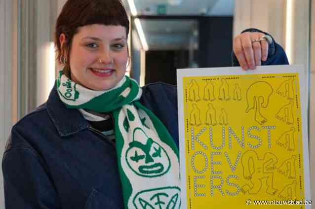 Studente Visual Design  ontwerpt affiche Kunstoevers