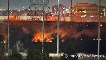 String of grass fires near Toronto, Vaughan border temporarily shut down rail lines