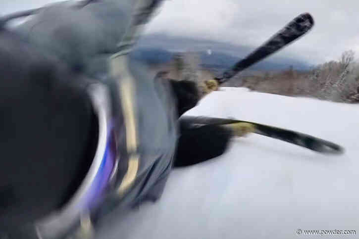 Maine Skier Wipes Out At 54mph