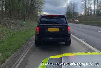 Driver stopped on M65 receives fine for illegal number plate