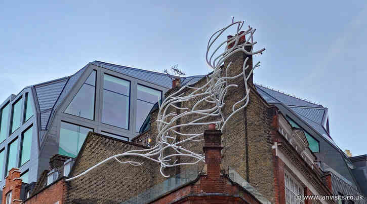 London is a Forest is a weird public artwork above a pub