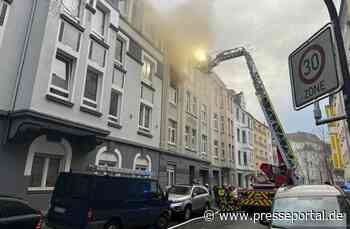 FW-DO: Feuer in Wohnhaus Drei Personen unverletzt über Treppenraum gerettet
