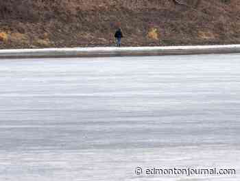 Firefighters and police search for woman who fell into North Saskatchewan River