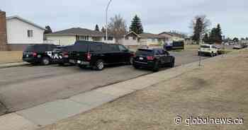 Man found dead, suspect truck set ablaze in north Edmonton