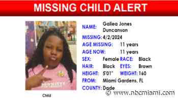 11-year-old girl found safe after running away from Miami Gardens home
