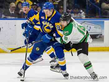 Blades, Raiders go to OT; Armstrong nets hat-trick, including game-winner