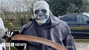 Grim Reaper at funeral was woman's dying wish