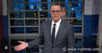 Stephen Colbert Chides Trump for Ignoring Expanded Gag Order