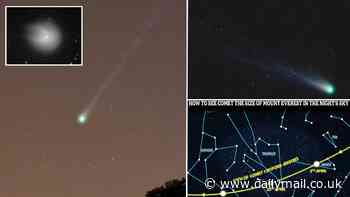 How to see a once-in-a-lifetime green comet: Space rock dubbed the 'Mother of Dragons' is now visible in the night sky - here's the best time to spot it before it vanishes for another 70 years