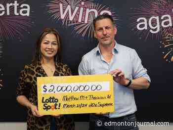 Edmonton couple wins $2 million lottery on scratch ticket