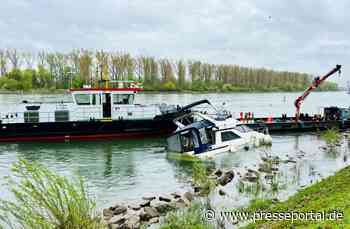 PP-ELT: Gesunkenes Sportboot in Speyer