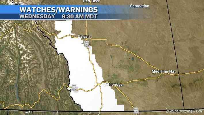 Snowfall warnings issued south and west of Calgary ahead of multi-day snow event