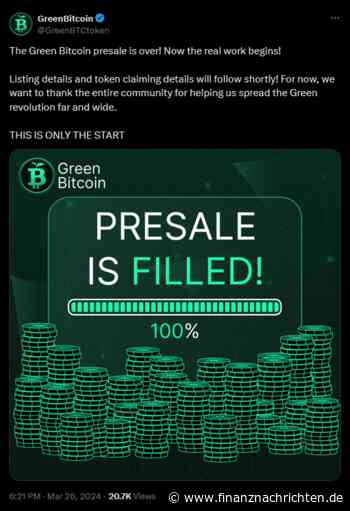 Dieser Coin baut Kaufdruck auf und wird nun erstmalig gelistet