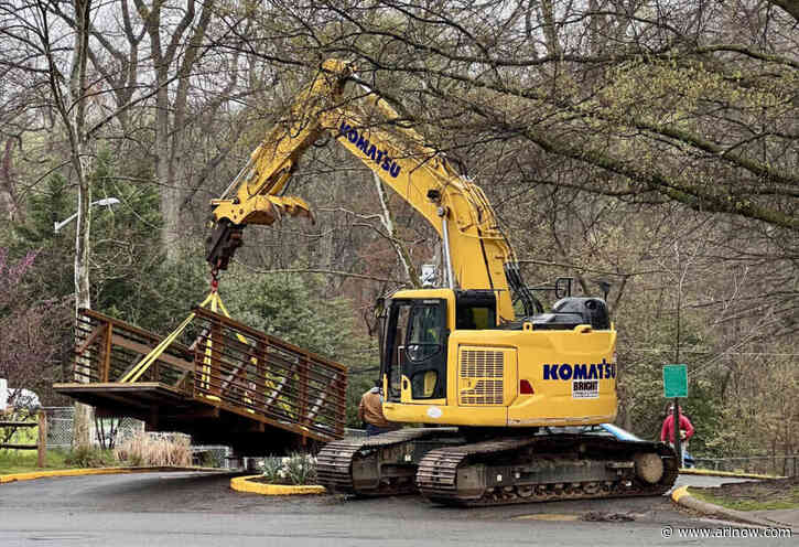 New bridge arrives at Lubber Run to replace two destroyed in 2019 flooding