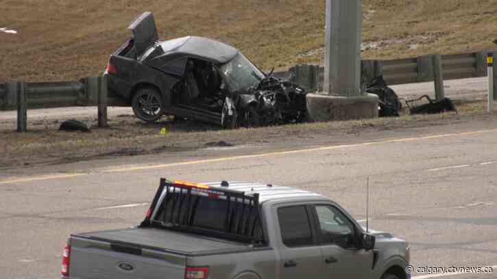 Man seriously injured in crash on Stoney Trail off-ramp
