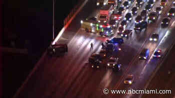 Series of crashes snarl traffic on Palmetto Expressway in Miami-Dade
