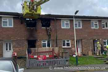 Hitchin Close, Harold Hill fire: Images show damage to house